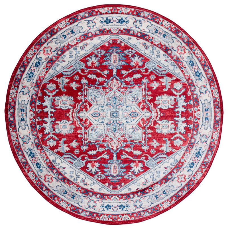 Brentwood Performance Oriental Rug, Round 6'7"