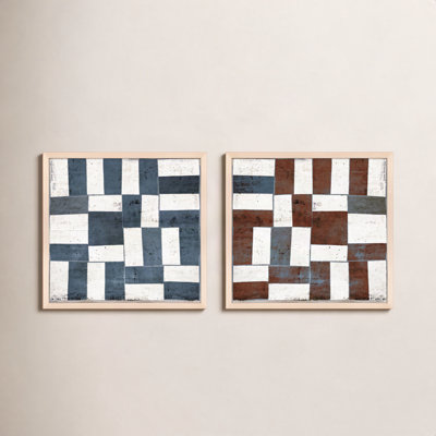 Patchwork 5 & 6, Set of 2 by Marco Marella for Studio M - Framed Wall Art