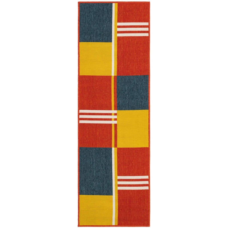  Outdoor Modern Rug, Runner 2' x 6'1"
