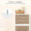 Armoire tour en chêne autoportante en lin l 14,7 po x H 32,12 po x P 11,19 po Stockholm