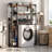11 Tier Over The Toilet Storage Cabinet With 2 Drawers, Bathroom Organizer With Adjustable Shelf-1723637498