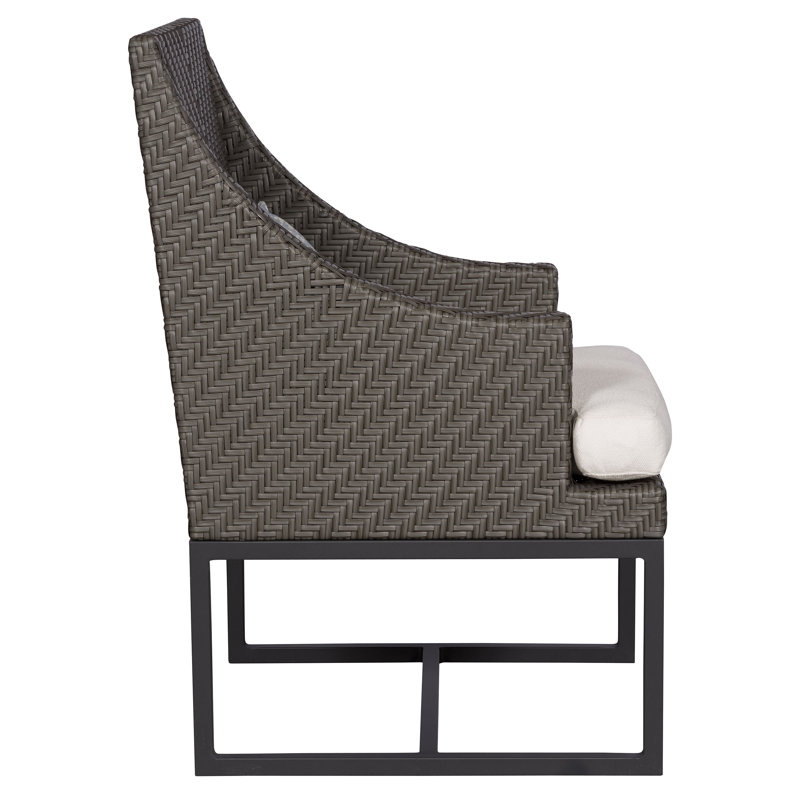 Michael Weiss Outdoor Lounge Chair, Cove Pebble Sunbrella