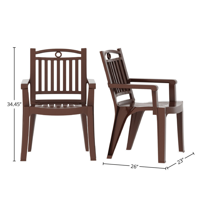 Chaise de salle à manger Kiayla, Brun