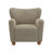 Alonzo Upholstered Club Chair with Round Wooden Legs-114272417