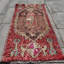 Tapis turc rétro vintage en laine de couleur Anatolian, idéal pour les tapis d'auto - riche motif tribal