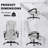 Massage Office Chair, Heated Reclining Chair, Ergonomic Executive Chair with Footrest-703997797-703997799