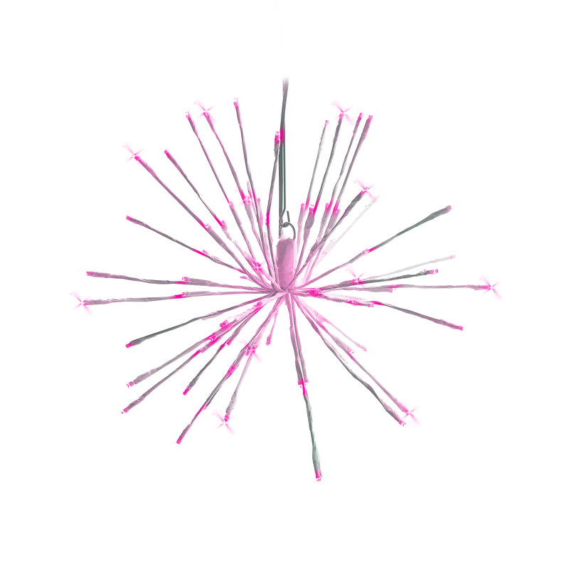 60 lanternes à DEL, Rose, 60 lumières