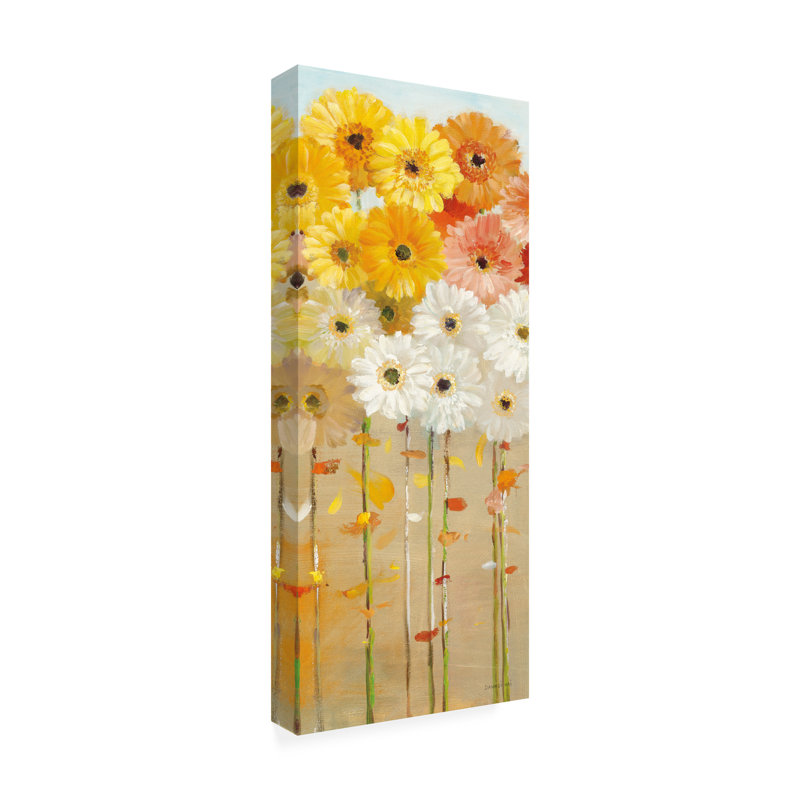 Art sur toile, «rouleau Danhui Nai Daisies Fall I», H 47 po x l 20 po