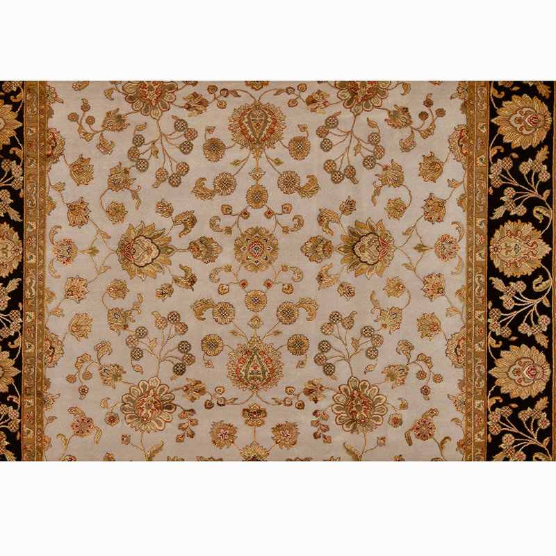 Hand Woven Silk and Wool Oriental Area Rug