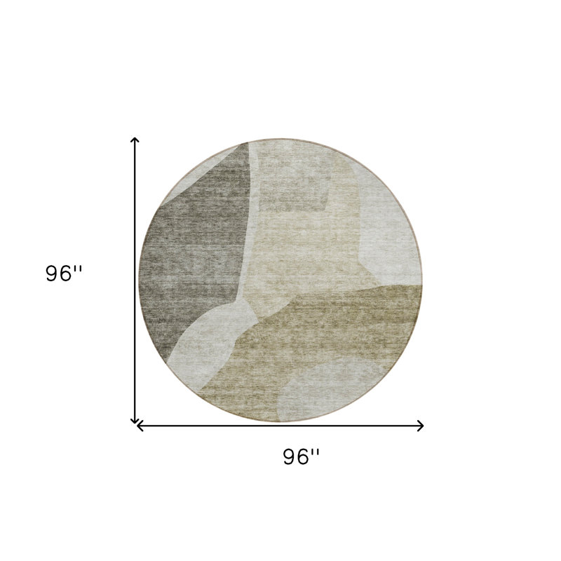 Tapis d'intérieur rond 8 po