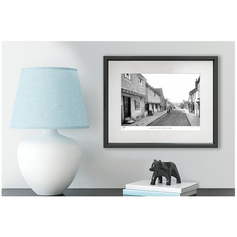 Reigate, West Street 1886 by Francis Frith - Single Picture Frame Print, 60cm H x 80cm W x 2.3cm D