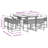 Hokku Designs 9 Piece Patio Dining Set With Cushions Gray Poly Rattan-2071508073-2071508077