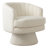 29" Wide Modern Comfortable Upholstered Swivel Arm Barrel Chair