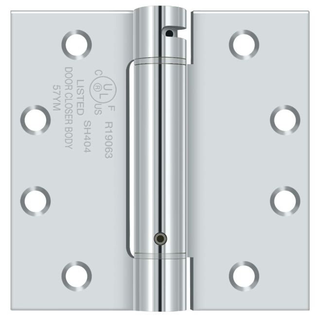 4.5" H x 4.5" W Steel Single Spring Door Hinge Deltana 