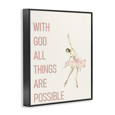 All All possible Ballerina, giclée encadrée, design par Kim Allen