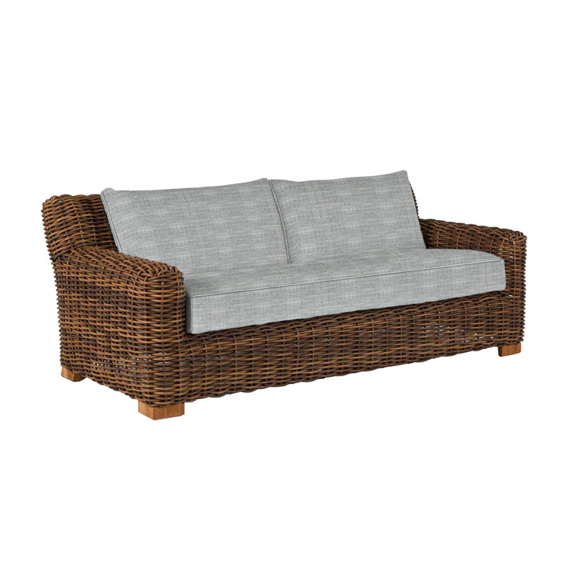 Montauk Sofa - Raffia, Welt, Rollo Silver, Standard Plus