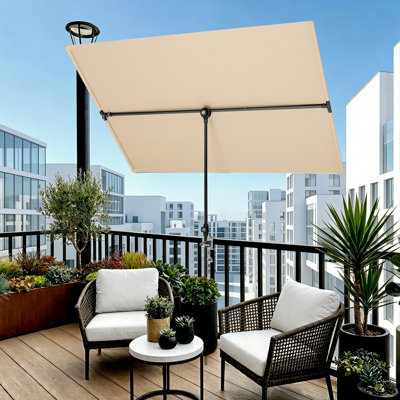 180cm X 130cm Rectangular Balcony Parasol
