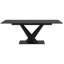 Ensemble de salle Ã  manger 7 piÃ¨ces - Table noire avec chaises ivoire