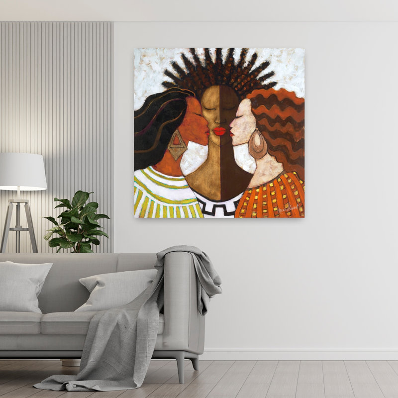 «Every Woman», art contemporain abstrait, H 48 po x l 48 po