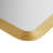 Rounded Rectangle Fluted Wall Mirror Gold See Below