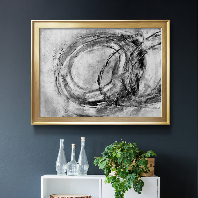 Plum Ridge II - peinture sur toile encadrée, H 22,5 po x l 30,5 po x P 1,5 po, Or