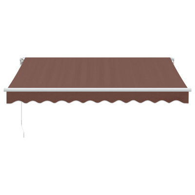 Dakota Fields Polyester Cover Retractable Patio Awning
