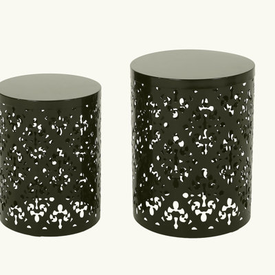 Metal frame side table, side table, outdoor
