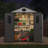 8 x 6 FT Weather Resistant Storage Shed, 16mm Double-Wall Wood-Plastic Tool Shed with Galvanized Steel Frame, Lockable Door & Ventilation for Backyard Garden-114775575