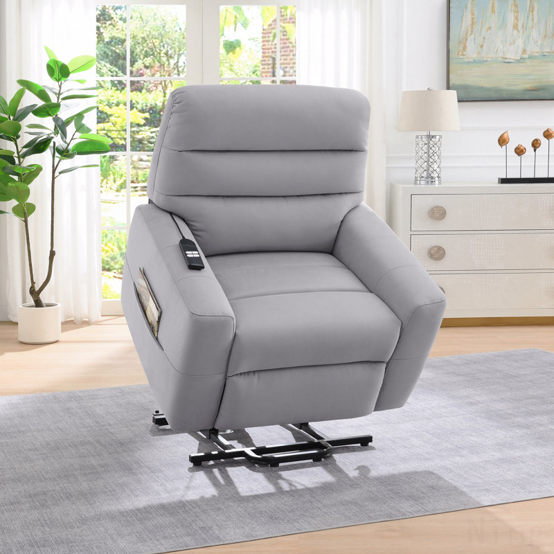 Leather Aire Power Lift Recliner Chair
