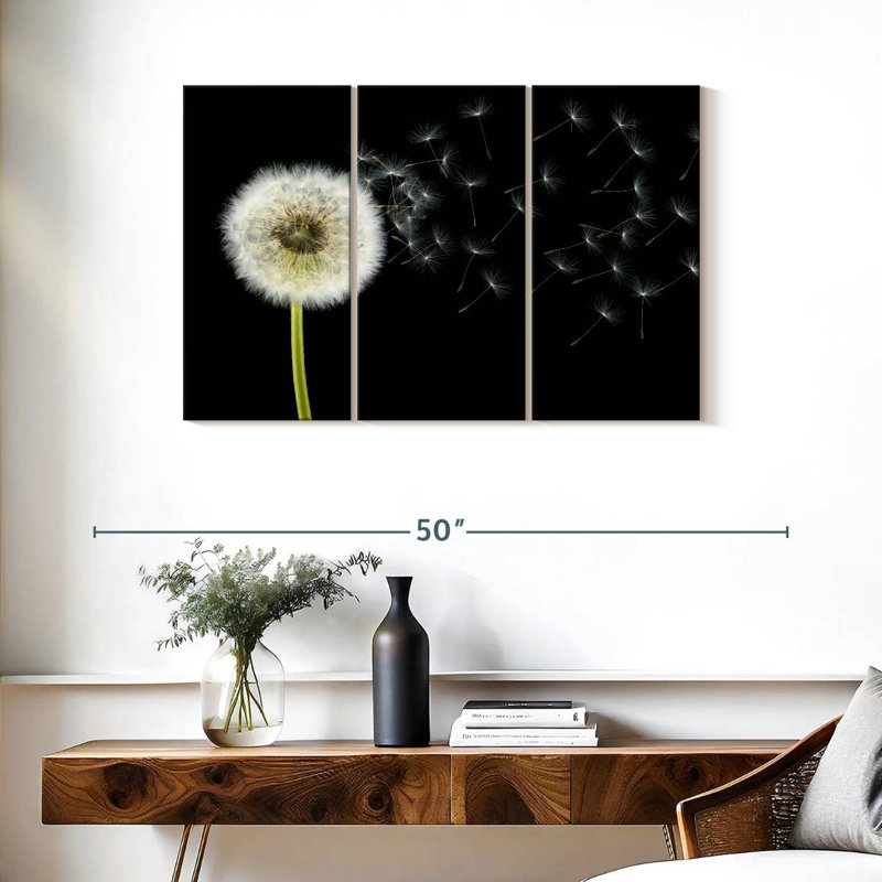 Harnek Fluffy Dandelion, 24" H x 38" W