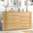 Mid Century Modern 6 Drawer Dresser, 60" Wide Wood Chest, Metal Handles, Curved Design, Bedroom Storage