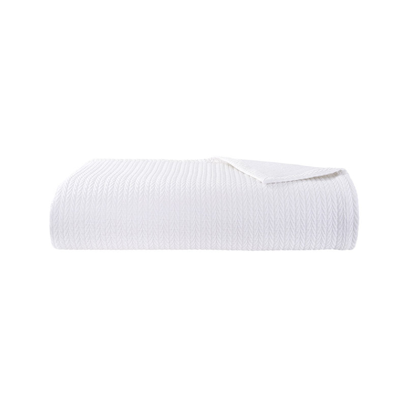 Songe Coverlet, King Coverlet, White