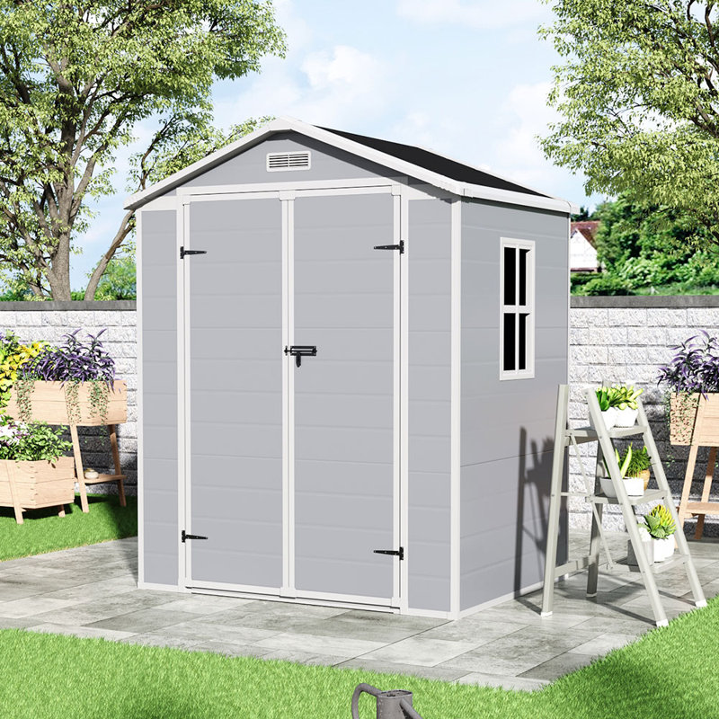 Plastic Outdoor Garden Storage Shed, 18.15 sq.ft.