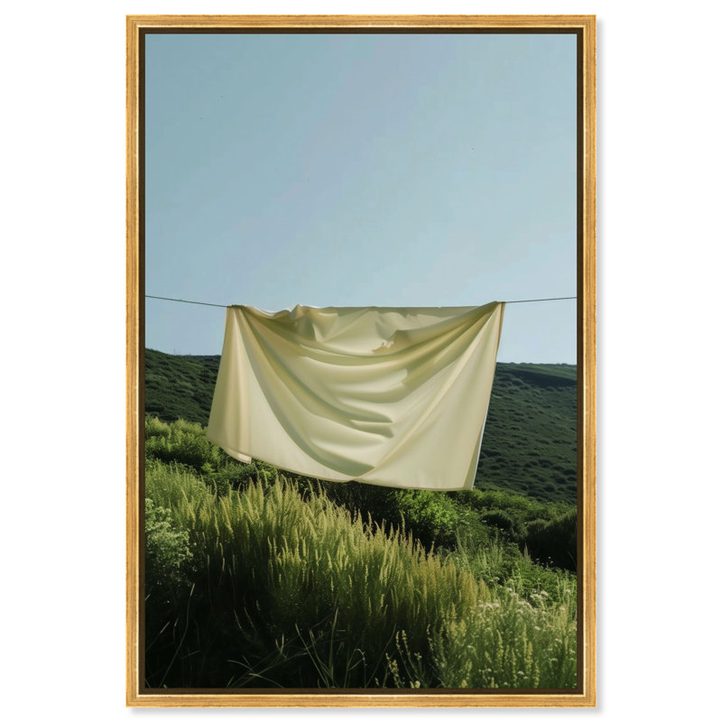 Floating Cotton I Print by Oliver Gal, 55"H x 37"W, Gold Floater Frame