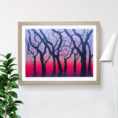 Cherry Blossom Tree View - Framed Print