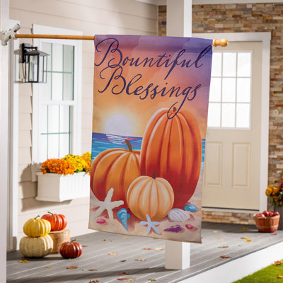 Beach Harvest Suede House Flag