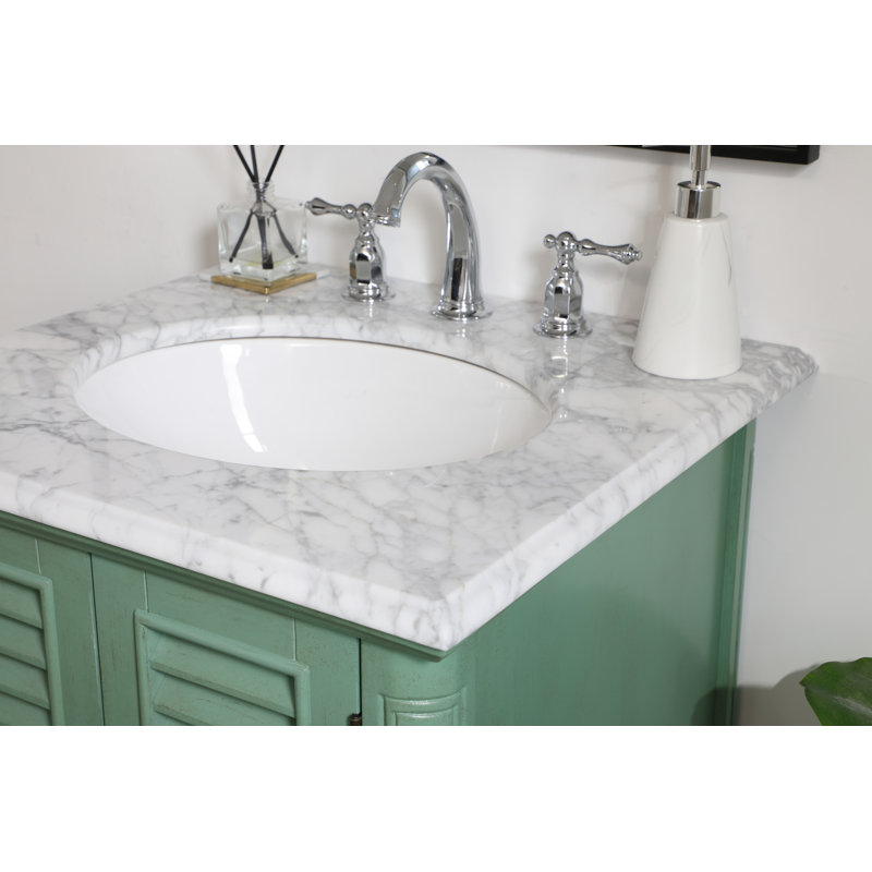 Ensemble de meuble-lavabo simple 24 po Hansford, Vert clair