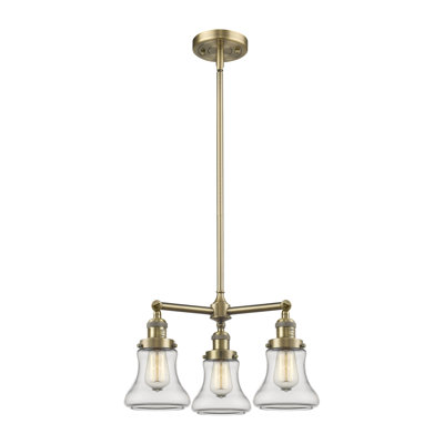 Lustre classique à 3 lumières Edda