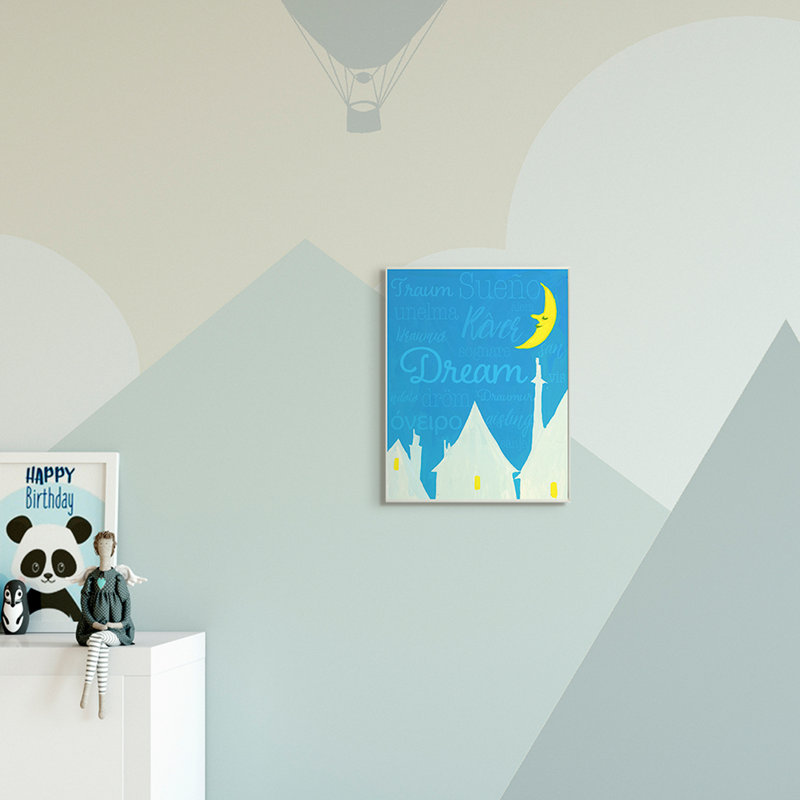 Art lunaire Leppert Dream Home, Plaque murale, H 15 po x l 10 po