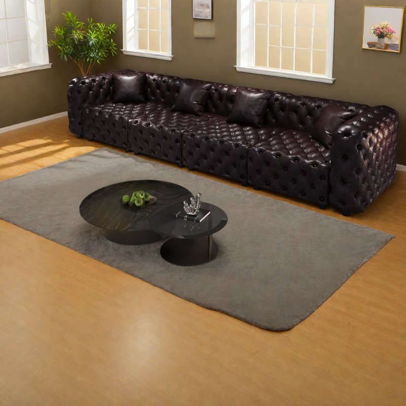 Canapé modulaire en cuir synthétique modulaire 134,4