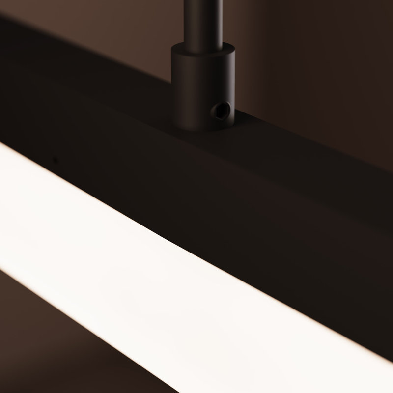 Stiletto 1 - Light LED Pendant, Satin Black