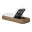 BARCELONE LOUNGER - NATUREL - STINSON BLANC