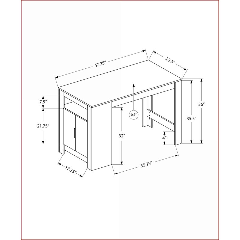 Dining Tables | Mesa de Comedor, Modern Off-White 48" Counter Height, With Storage for 4-Person Small Kitchen Dining | Rectangle