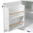 Farmhouse-Style Rolling Kitchen Island With Drop Leaf, Built-In Charging Station, Glass-Panel Barn Doors, Adjustable Shelves, And Lockable Wheels For Flexible Storage And Workspace.-397291844
