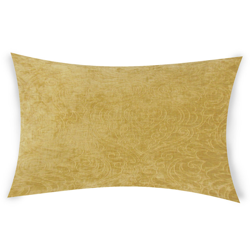  Housse de coussin rectangulaire et insert, Noir, 12 po x 18 po
