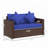 Ayston 55'' Wide Straight Wicker Patio Sofa with Cushions-240946152-220330736