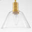 Luminaire suspendu pour îlot de cuisine 4 lumières moderne en verre transparent pour salle à manger