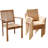 Mashburn 8 - Person Teak Wood Patio Dining Set with Round Table-309459451-309459450