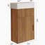 Meuble-lavabo flottant avec lavabo en céramique pour petite salle de bain