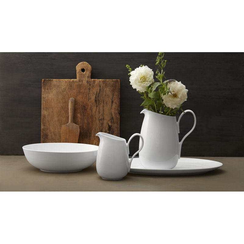 Skye Porcelain China Beverage Dispenser, 9.5" H x 5" W x 6.5" D